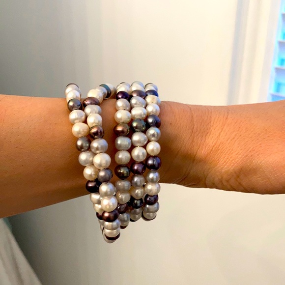 Genuine pearl bangles - Picture 3 of 3